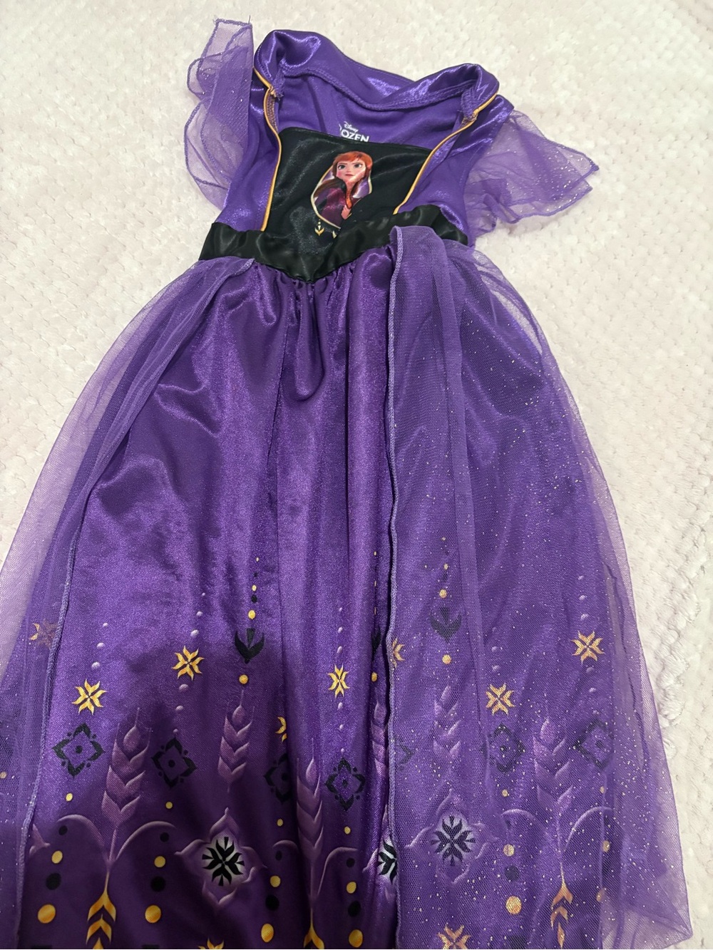 Disney Purple Anna-inspired Girls Nightgown